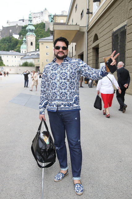 Yusif Eyvazov Opernsänger am Weg zur Maske für Radamès in Aida | Foto: Neumayr