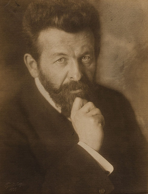 Richard Dehmel | Foto: © Rudolph Dührkoop 1908, Museum für Kunst und Gewerbe Hamburg