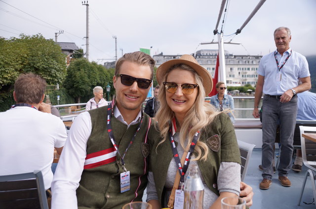 Gut gelaunt: Ben Berner und Tracy Hauenschild. | Foto: Bezirksblätter Pinzgau