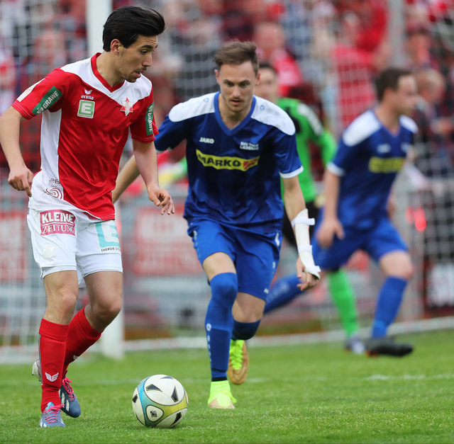 Alexander Ali Ivanescu, der Ex-GAK-Kicker, verstärkt seit Sommer den SV Grambach. Sonntag kommt der ESK zum Frühschoppen.