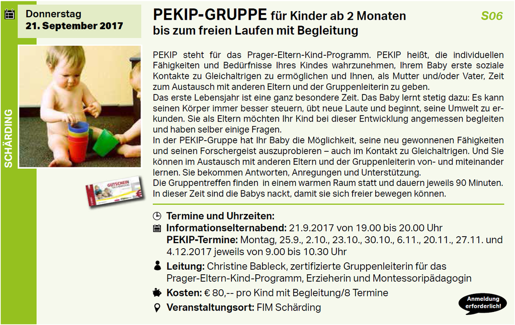 Pekip Thema Auf Meinbezirk At