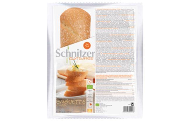 Weil ein scharfkantiges Plastik-Teilchen in einer Packung "Bio Baguette Classic, 360g" gefunden wurden, ruft das Unternehmen Schnitzer das Produkt zurück. | Foto: Schnitzer GmbH