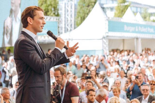 Auch Graz ist ein Halt auf Sebastian Kurz’ Österreich-Tour. | Foto: Philipp Lipiarski