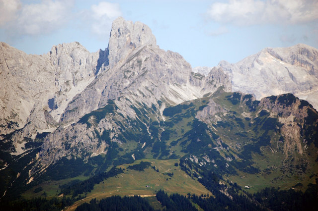 Ansicht von der Karalm in St. Martin am Tennengebirge aus