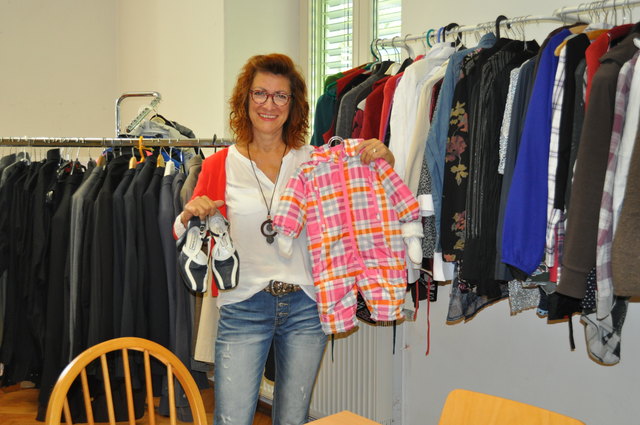 Sonja Krassnig ist stolz auf den Kost-Nix Laden