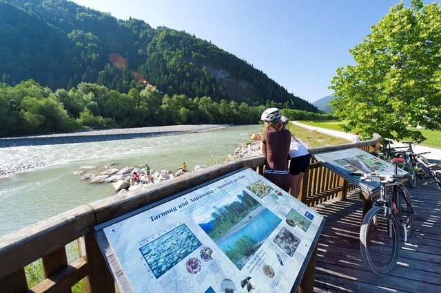 An der Großache gab es bereits großflächige Flussaufweitungen. | Foto: TVB KA St. Johann