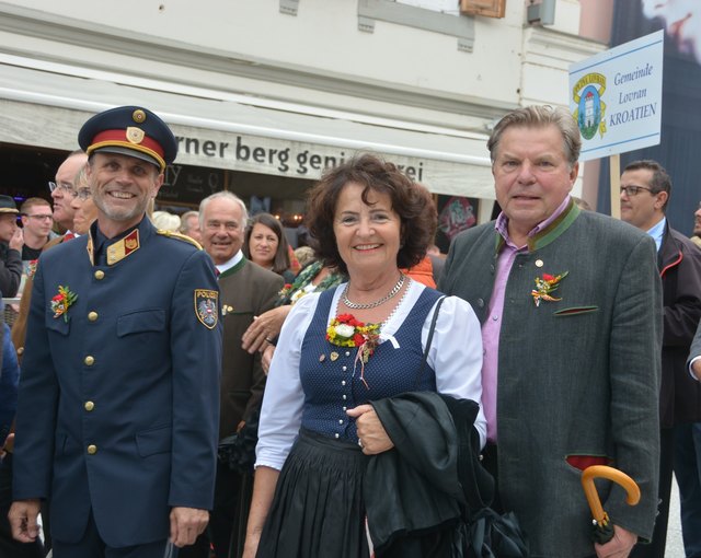 Oberstleutnant Klaus Innerwinkler, KBW-Bezirksobfrau Irmgard Dreier, KBW-Landesobmann DI Peter Fercher