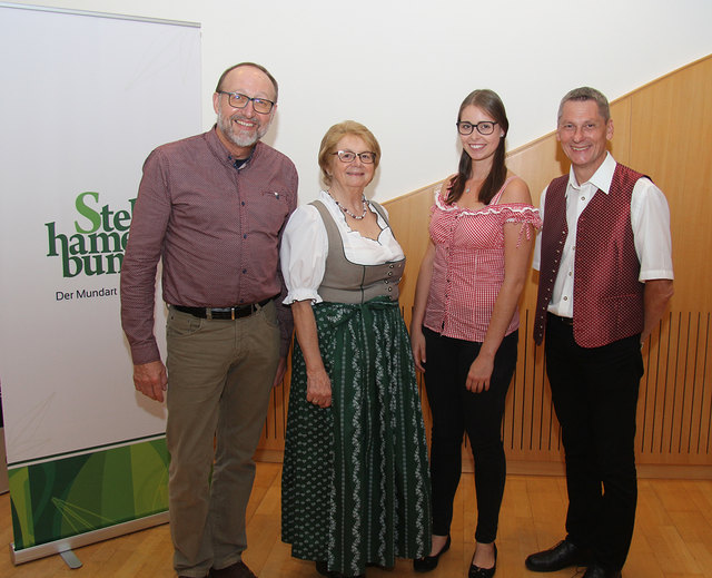 vl: Leopold Schöllhuber, Elfriede Pachleitner, Sabine Saminger, Engelbert Lasinger