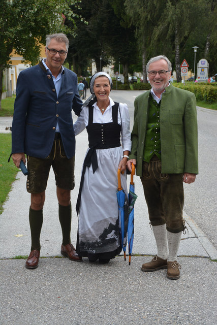 Rudi Bredschneider und die Geschwister Bernadette und Mag. Raimund Grilc