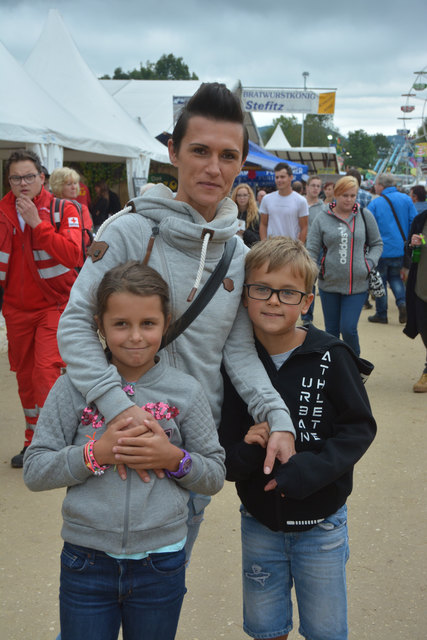 Angelika mit Lara und Patrick