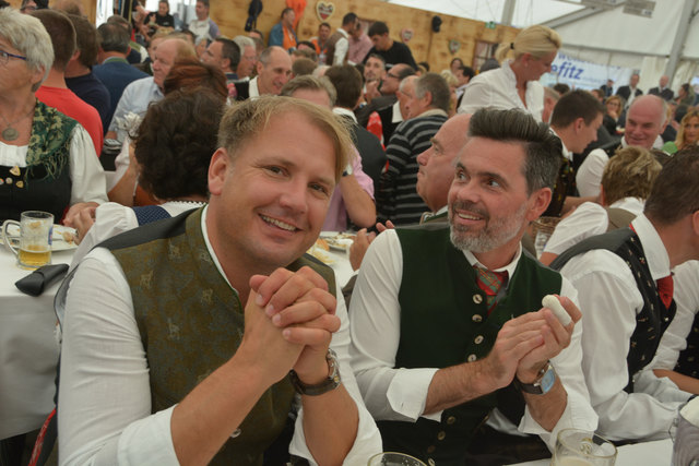 MGV Petzen-Loibach-Obmann Klaus Fantoni  und Chorleiter Norbert Haimburger