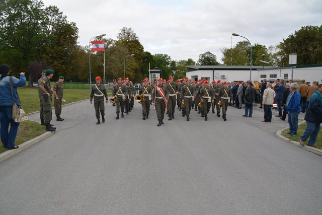 Zur Begrüßung der Gäste spielte die Militärmusik