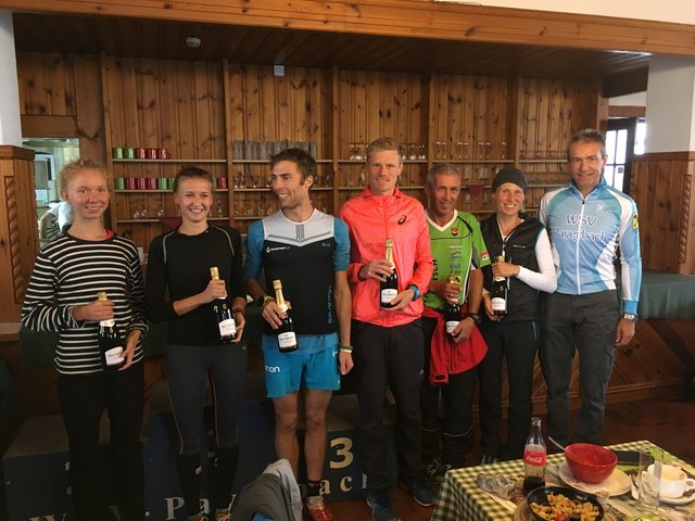 Die Sieger: Pia Madlener, (Siegerin Classic Strecke), Eva Zaczard (Siegerin Extreme Strecke), Thomas Buryska (Sieger Extreme Strecke), Jürgen Mock (Sieger Classic Strecke), Michael Weinzettl (Sieger Plateau Strecke) und Gerit Schabus (Siegerin Plateau Strecke﻿). | Foto: WSV Payerbach