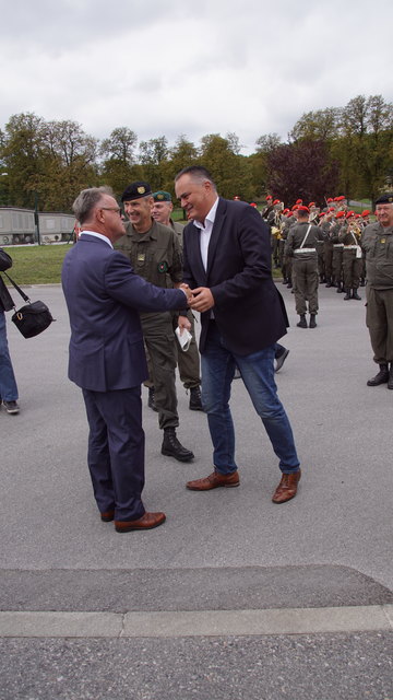 LH Hans Niessl freute sich Minister Hans Peter Doskozil begrüßen zu dürfen.