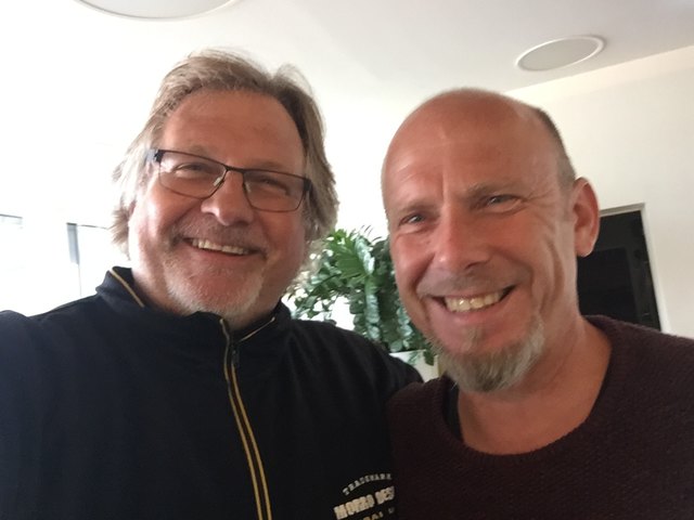 Beim Bruno ein Getränk.