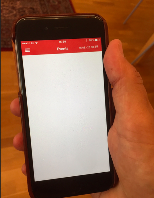 So sah der Bereich "Events" monatelang aus. Nicht einmal der Villacher Kirchtag war eine Erwähnung wert