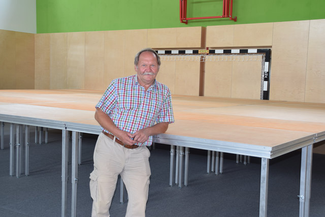 Der Turnsaal eignet sich auch perfekt für Abendveranstaltungen.