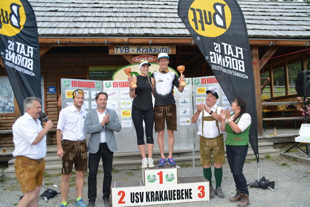 Vereinsmeister USV Krakauebene: Marina Petzlberger und Armin Höfl