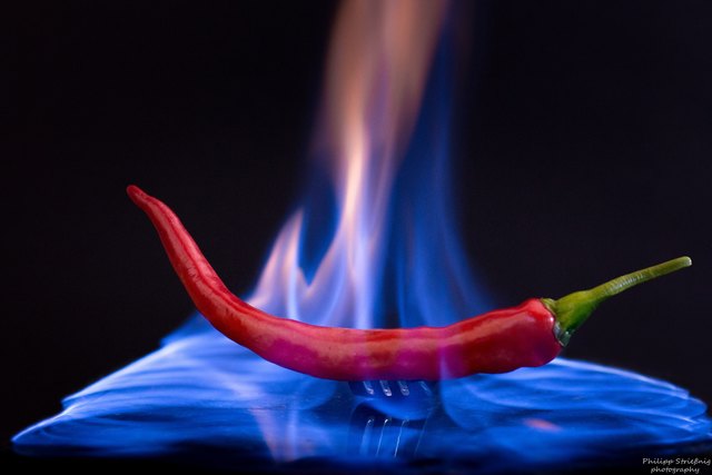Es war wieder mal höchste Zeit neue Ideen zu verwirklichen. So entstand kürzlich mein neuestes Bild mit dem Titel "Red Hot Chilli Pepper".