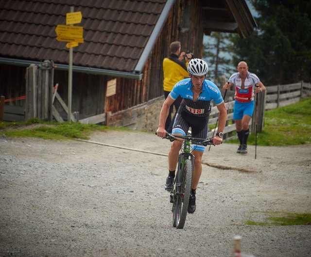 Raimund Schmidt (RC Resch) wurde 4. in der Klasse "Bergduathlon Herren 1" | Foto: SV Telfes