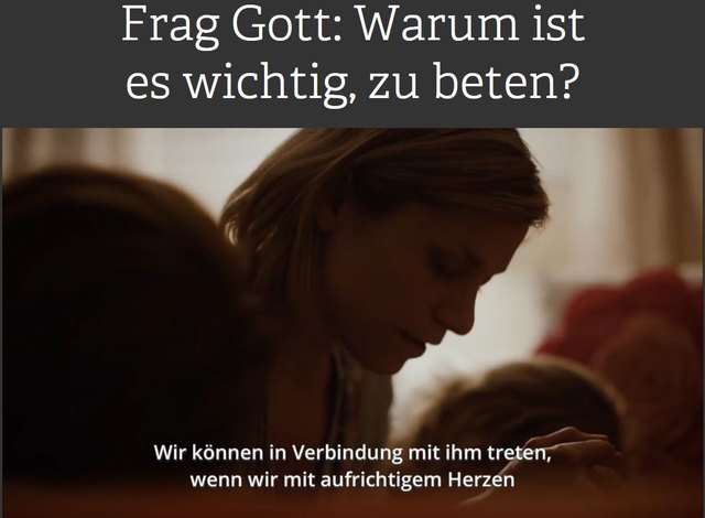 Kurzfilme zu wichtigen Lebensfragen unter #FragGott