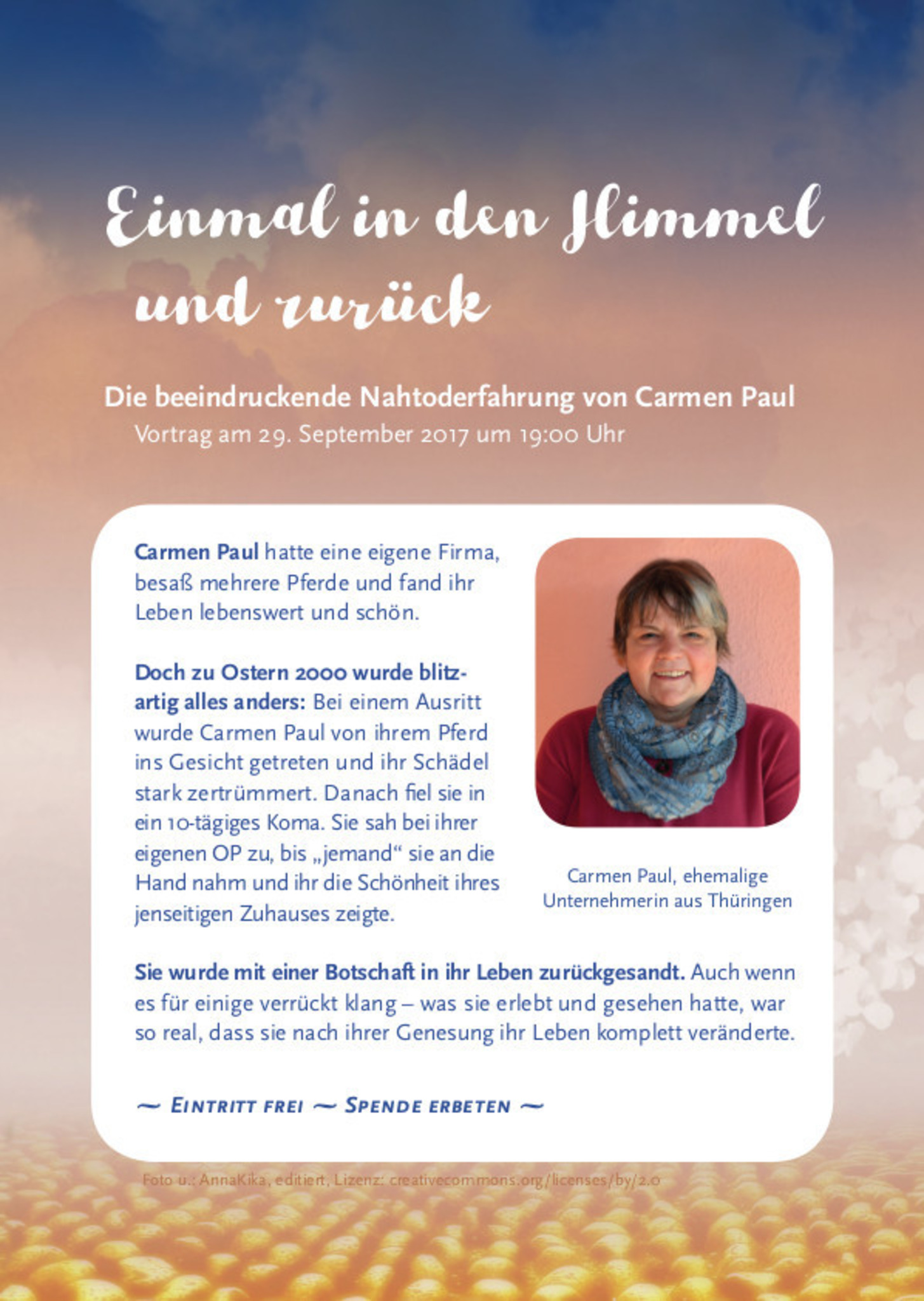 einmal zum himmel und zurück