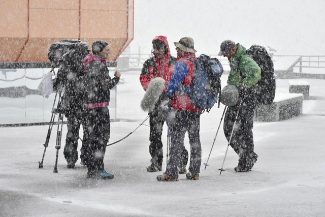 Unter widrigsten Wetterbedingungen wurde die Messung gestartet | Foto: Österreichischer Alpenverein