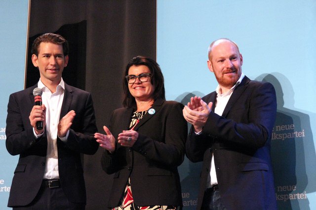 Sebastian Kurz, Elisabeth Pfurtscheller, Dominik Schrott