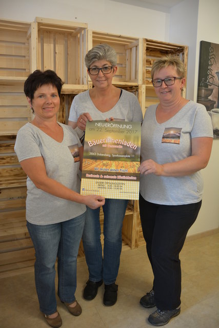 Obfrau Ingrid Kraus, Stellvertreterin Maria Premm und Kassiererin Martina Romann