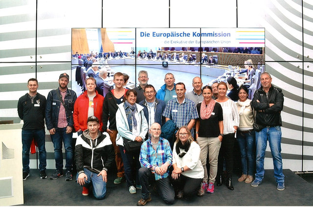 Im Herzen der Europäischen Union durften Außerferner GewerkschaftsschülerInnen das Brüsseler Parkett erkunden. | Foto: ÖGB Tiroler Oberland