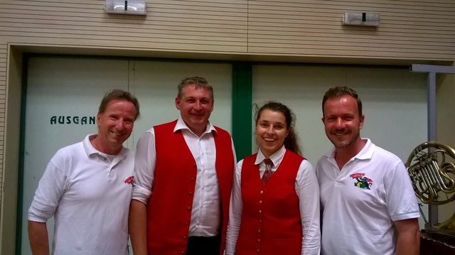 Armin Schaffhauser, Obmann Thomas Farnberger, Nicole Klose und Obmann Michael Wolf