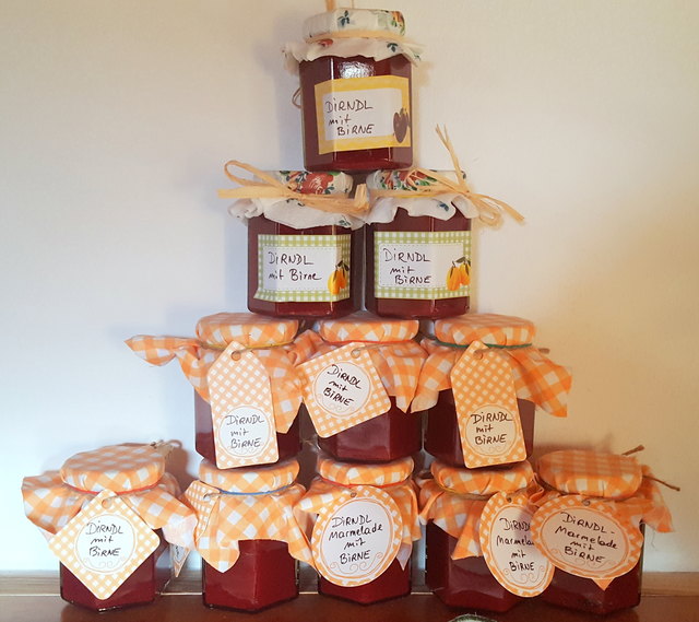 Dirndl-Marmelade mit Birnen