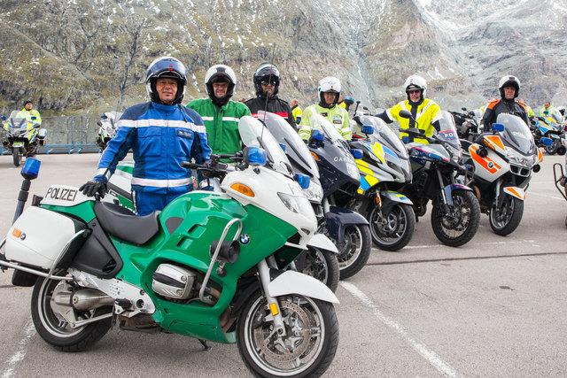 Internationales Treffen der Polizei - Motorradfahrer am Großglockner | Foto: Mike Vogl für Pressefoto Neumayr