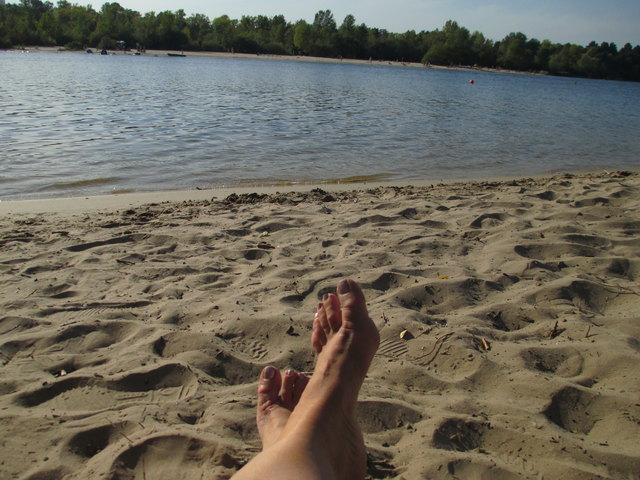 Die Füße in den Sand und die Sonne genießen, mein Sonntag!