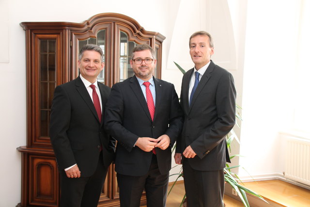 Maurice Androsch, Ludwig Schleritzko und Jürgen Maier (v.l.). | Foto: Land NÖ