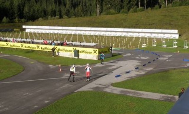 Das Schießstadion der Biathlon-Anlage in Obertilliach