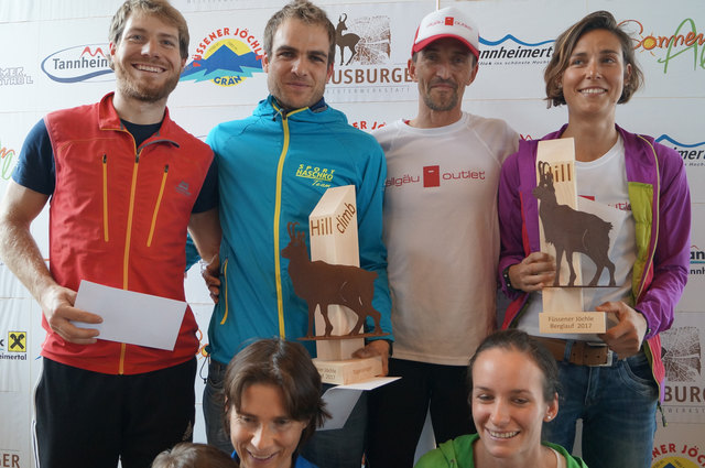 Die strahlenden Sieger des 14. Hillclimb auf's Füssener Jöchle. | Foto: Veranstalter