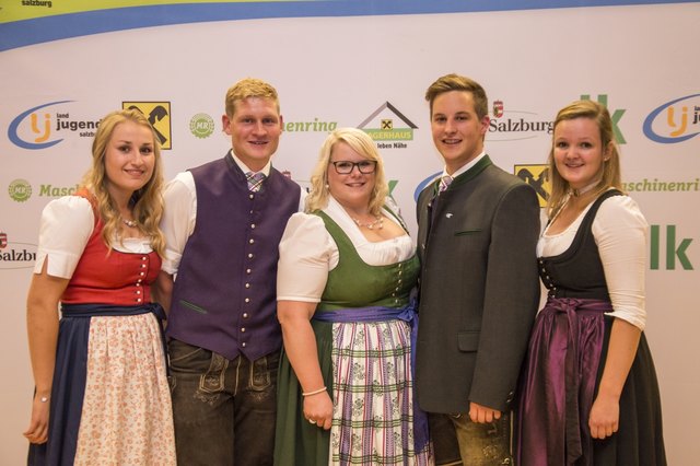 Das Team der Landesleitung der Landjugend Salzburg: v.l.n.r.: Sandra Bann (Köstendorf), Alois Gruber (Eugendorf), Karin Asen (Straßwalchen), Maximilian Brugger (Lessach), Johanna Schafflinger (Bad Hofgastein). | Foto: Landjugend Salzburg, Matthäus Schröcker