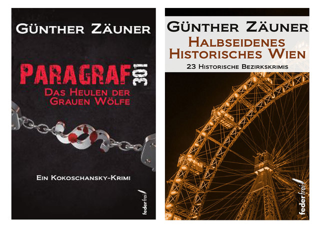 Die Galerie Sandpeck Wien 8 präsentiert „Die etwas anderen Krimis“

Günther Zäuner
Lesung: Donnerstag, 16.November 2017 um 19Uhr
Herbert Rosendorfer, deutscher Schriftsteller, über Günther Zäuner:„Zäuner ist ein hervorragender Erzähler. Ich habe noch nie so ein exzellentes Erzähltalent erlebt.“

Geboren 1957 in Wien
Matura, Studium (Geschichte, Zeitgeschichte, Klassische Philologie), musikalische Ausbildung
Ehemaliger Lehrer für Latein, Geschichte und Musik
Seit 1983 freier TV-, Radio- und Print-Journalist 