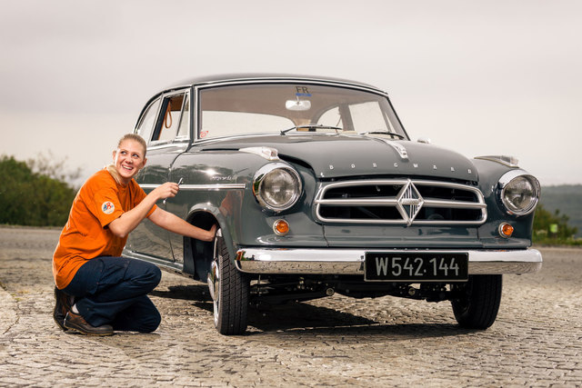 Dieser 1961er-Borgward wurden von den Kfz-Lehrlingen der MA 48 restauriert. | Foto: Anton Höllersberger
