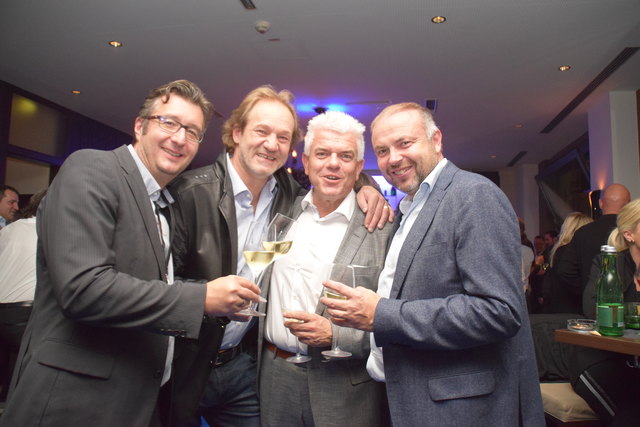 Von links: Bernhard Reil (ACC Werbeagentur), Dietmar Hernegger (Hernegger Druck und WK-Spartenobmann für Information und Consulting), Bruno Walter (PRATTO Consulting) und Frank Staud (Pema Gruppe)