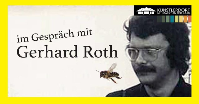 Gerhard Roth 1975 im Künstlerdorf Neumarkt an der Raab
