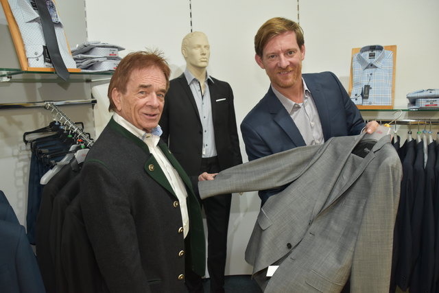 Schwerpunkt Herrenmode: Den Pop-Shop hat Georg Popofsits vor zehn Jahren von seinem Vater Gerhard (links) übernommen.
