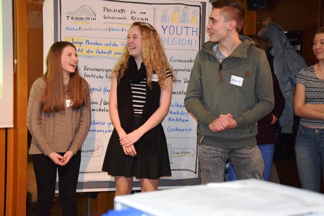 v.l.n.r.: Christiane Ortner, Magdalena Weismann, Johannes Stadlmayr aus Roitham