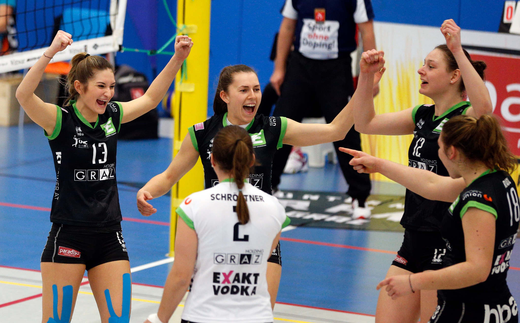 Volleyball is back in town Eine muss immer vorangehen Graz