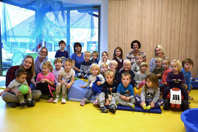 Viel Freude, Spiel und Spaß finden die Kinder im neuen Kindergarten und in der Kinderkrippe vor.