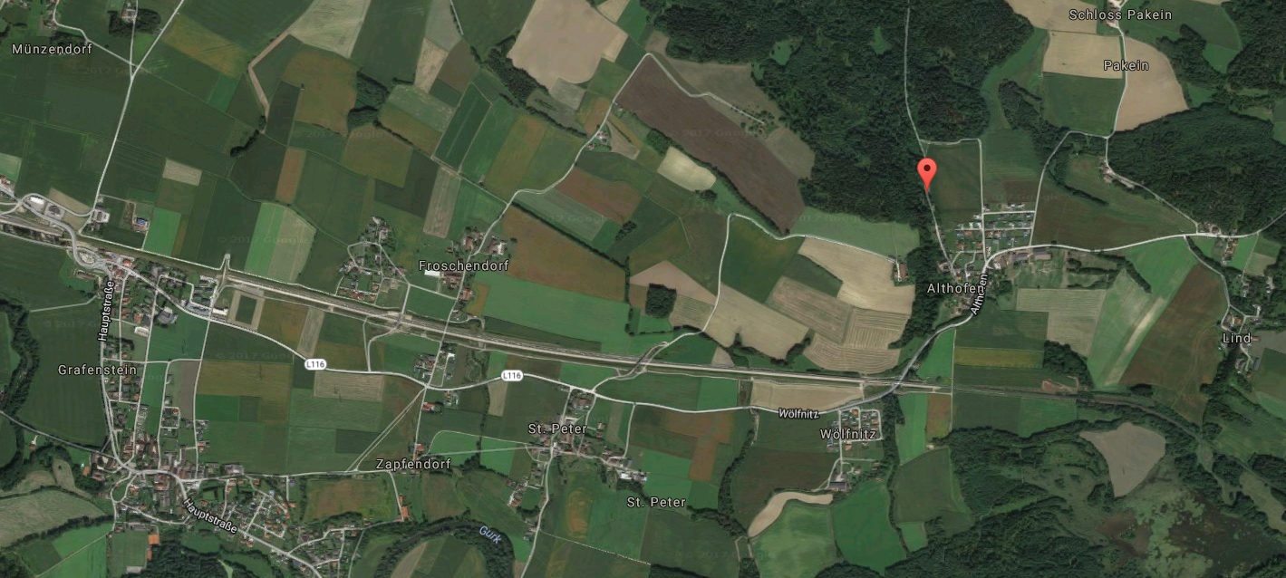Im Bereich des "Althofner Hügels" in Grafenstein geschah der Unfall