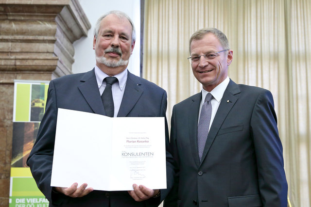 Zu einem Konsulent der Volksbildung und Heimatpflege wurde Florian Kotanko ernannt. | Foto: Land OÖ