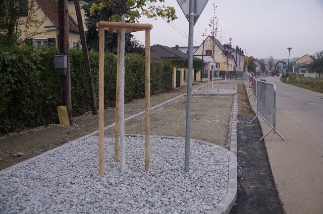 Derzeit wird in der Jahnstraße die Fahrbahn saniert.