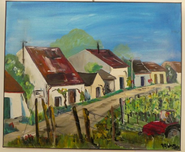 Rolf-Dieter Schnabl: Kellergasse im Weinviertel